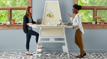 Steelcase Bivi standing height collaborative workstation