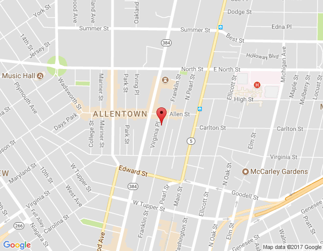 Map of Prentice Office Environments Showroom & Offices