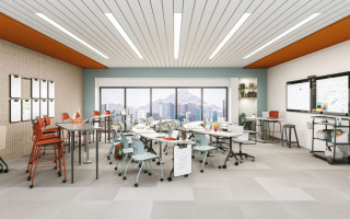 photo of steelcase tenor chair in a classroom setting